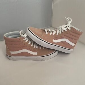 VANS Sk8-High Classic Tapered Light Pink Size 9.5 USED